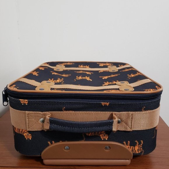 Blue and Tan Dog Print Backpack with Durable Fabric - Picture 6 of 12